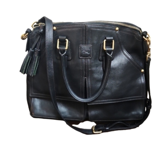 Dooney & Bourke Handbags - DOONEY & Bourke Clayton Florentine black leather satchel